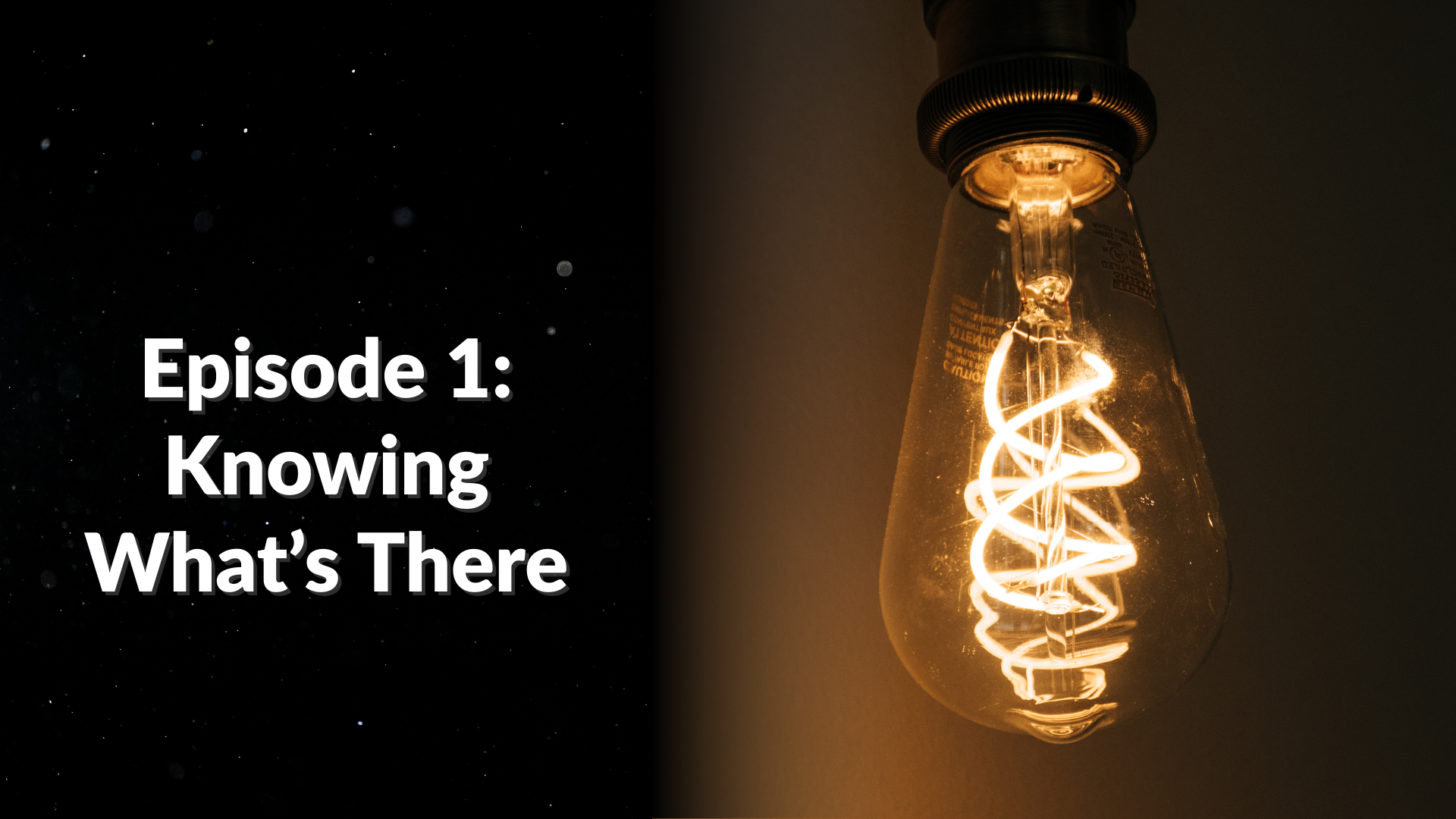 Episode 1: Knowing What’s There