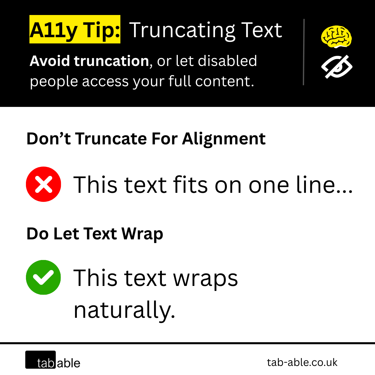 A11y Tip: Truncating Text