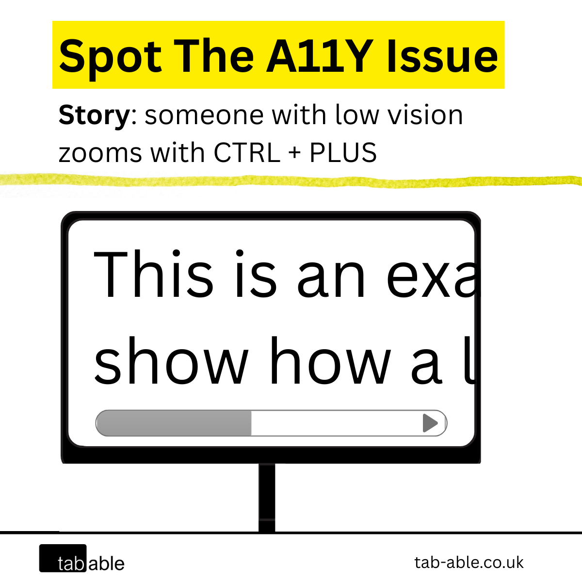 Can You Spot The A11y Issue: Low Vision